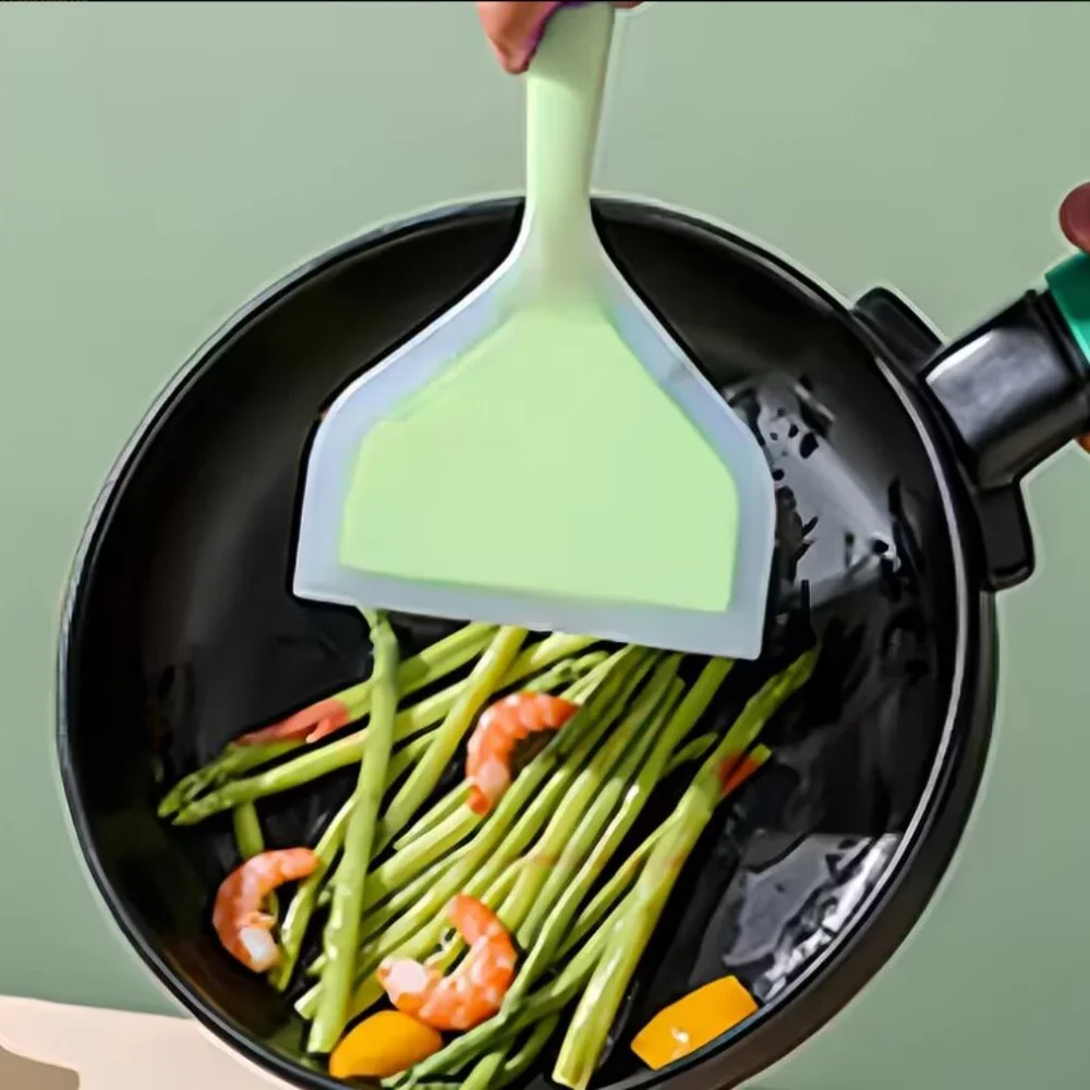 2 Pack Silicone Spatula Wide Nonstick Heat Resistant Pancake Eggs Pizza Cookware